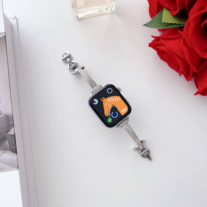 For Apple iWatch Bling Rhinestones 38 40 41 42 44 45 49mm Bracelet Strap Wristband For Apple iWatch Bling Rhinestones 38 40 41 42 44 45 49mm Bracelet Strap Wristband